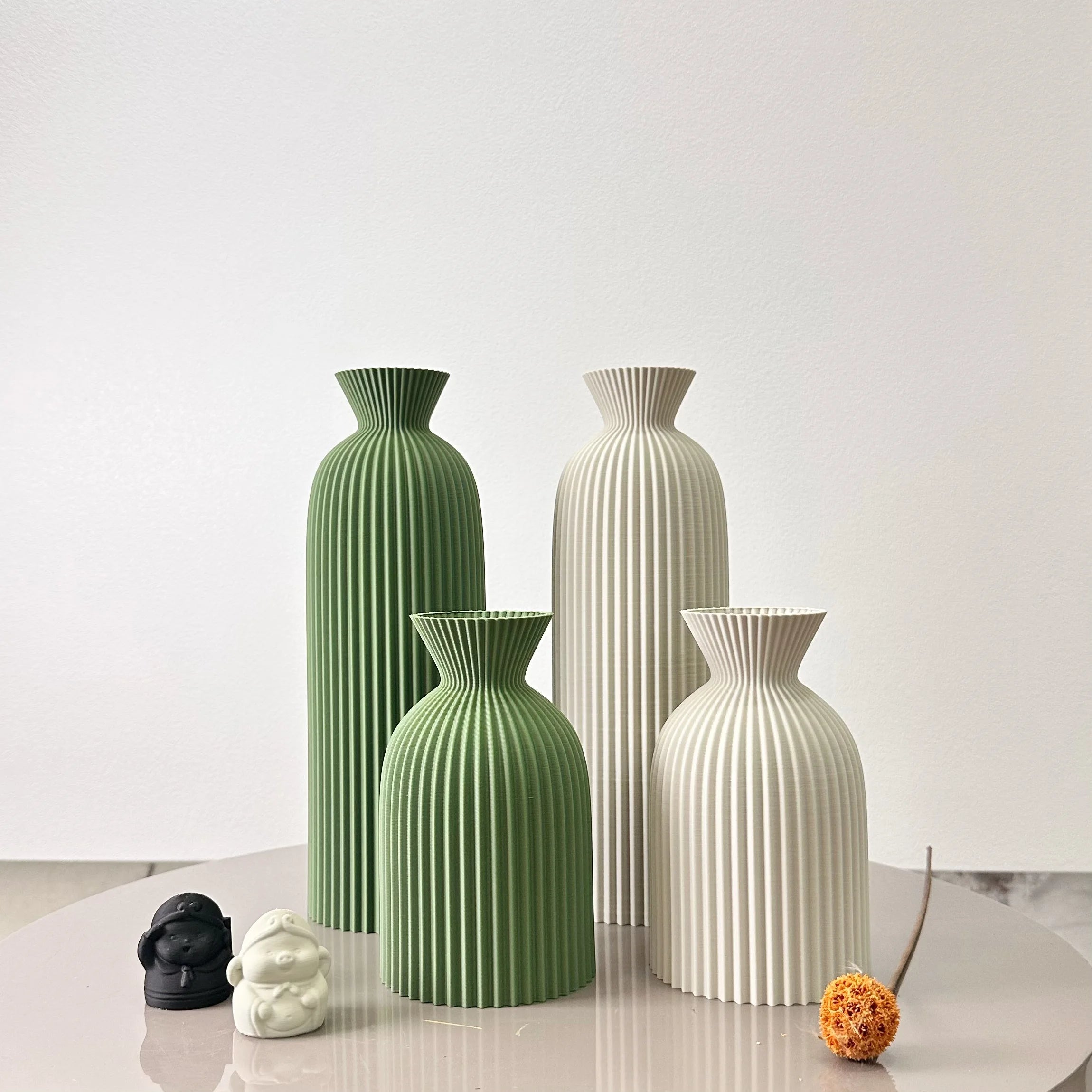 Serenity Wave Vase Set