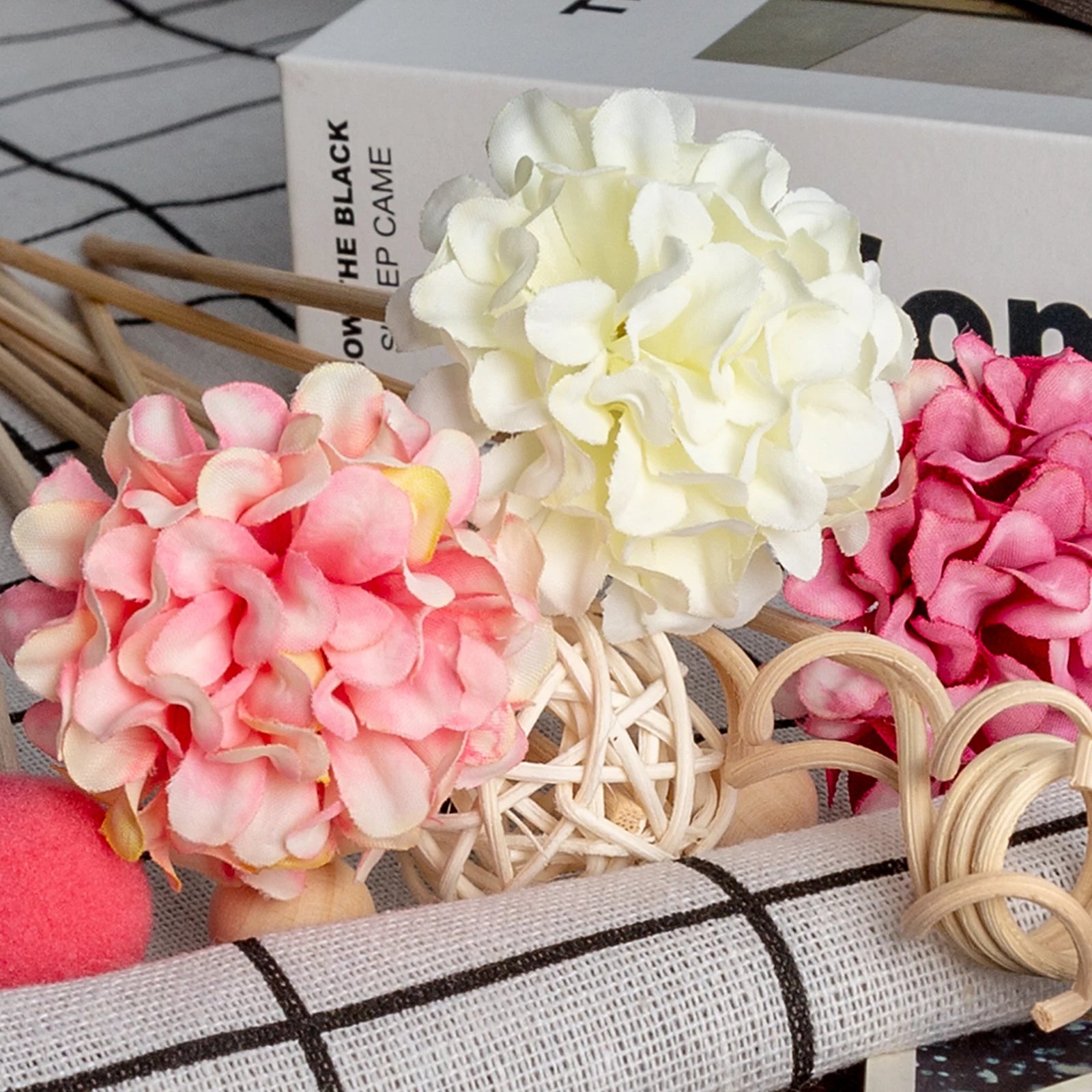 Blush Bloom Rattan Reeds