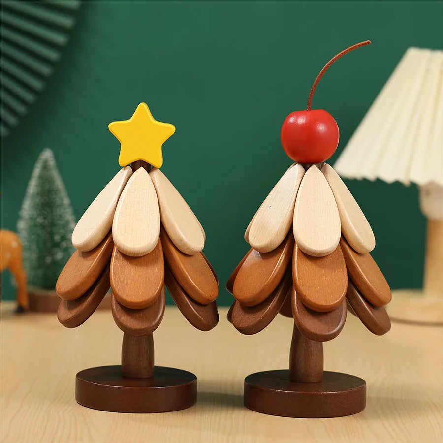 Festive Solid Wood Coaster