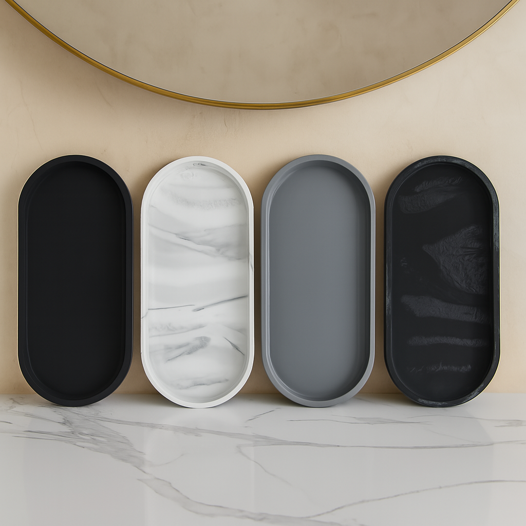 Vanity Oval Countertop Tray