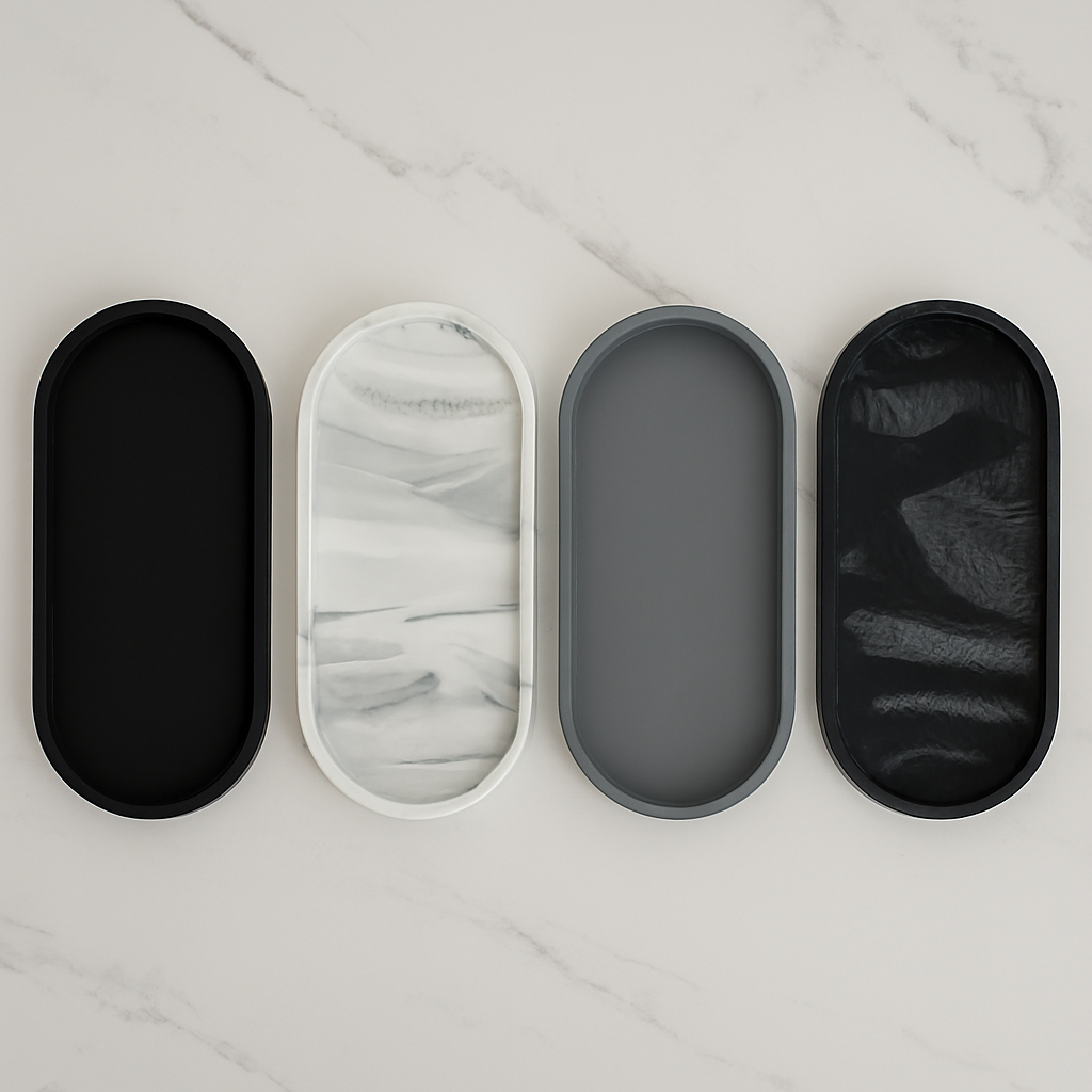 Vanity Oval Countertop Tray
