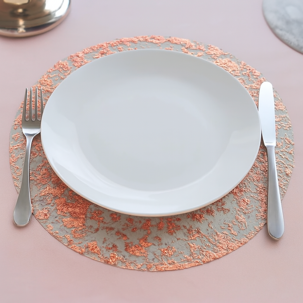 Shimmer Gold Mesh Placemats