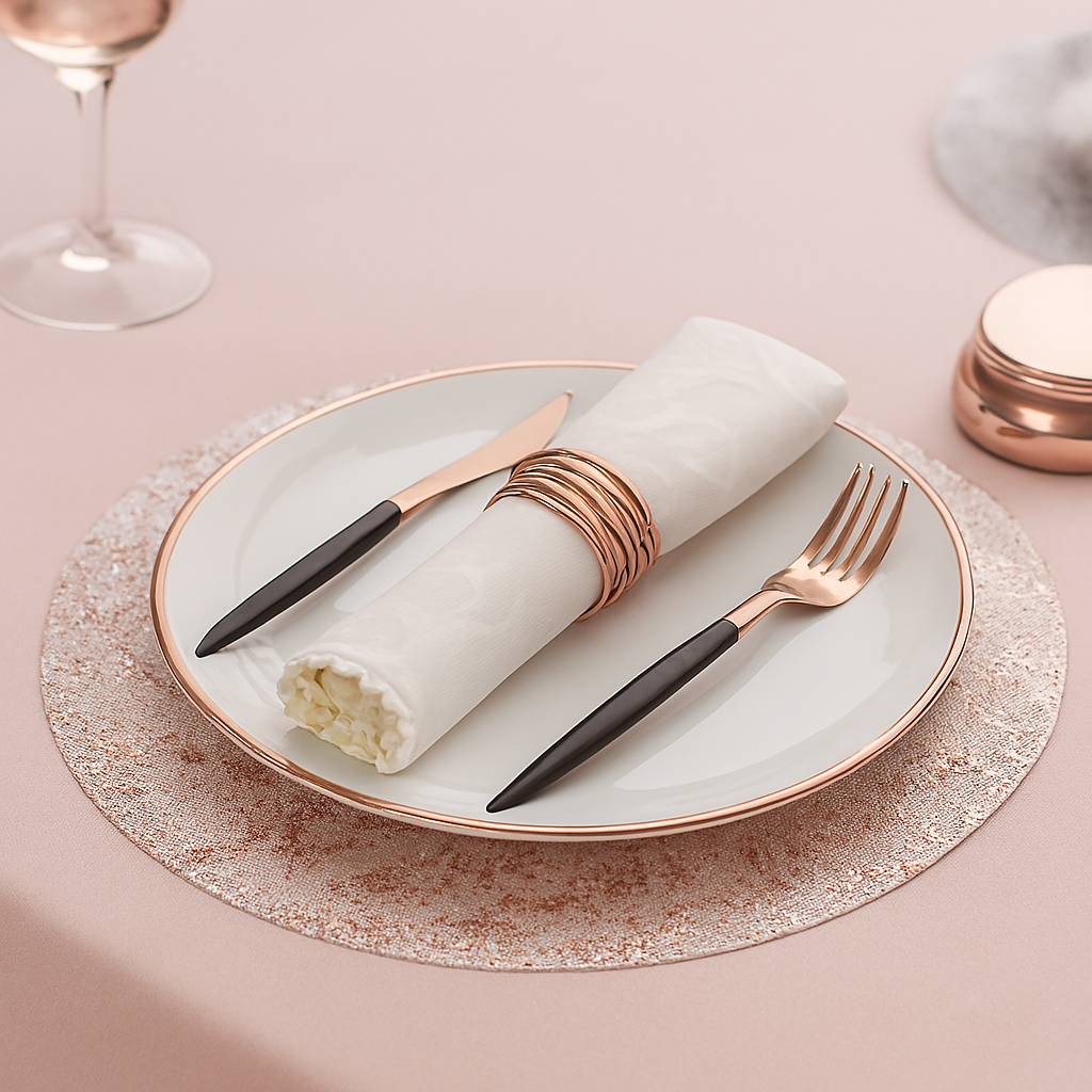 Shimmer Gold Mesh Placemats